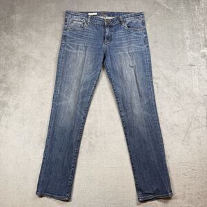 Kut From The Kloth Jeans Womens 10 Blue High Rise Catherine Boyfriend Distressed